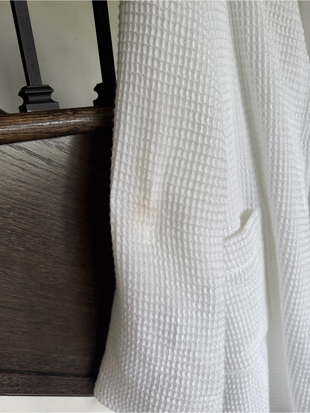 Hotel Collection White Waffle Robe - Picture 11 of 11